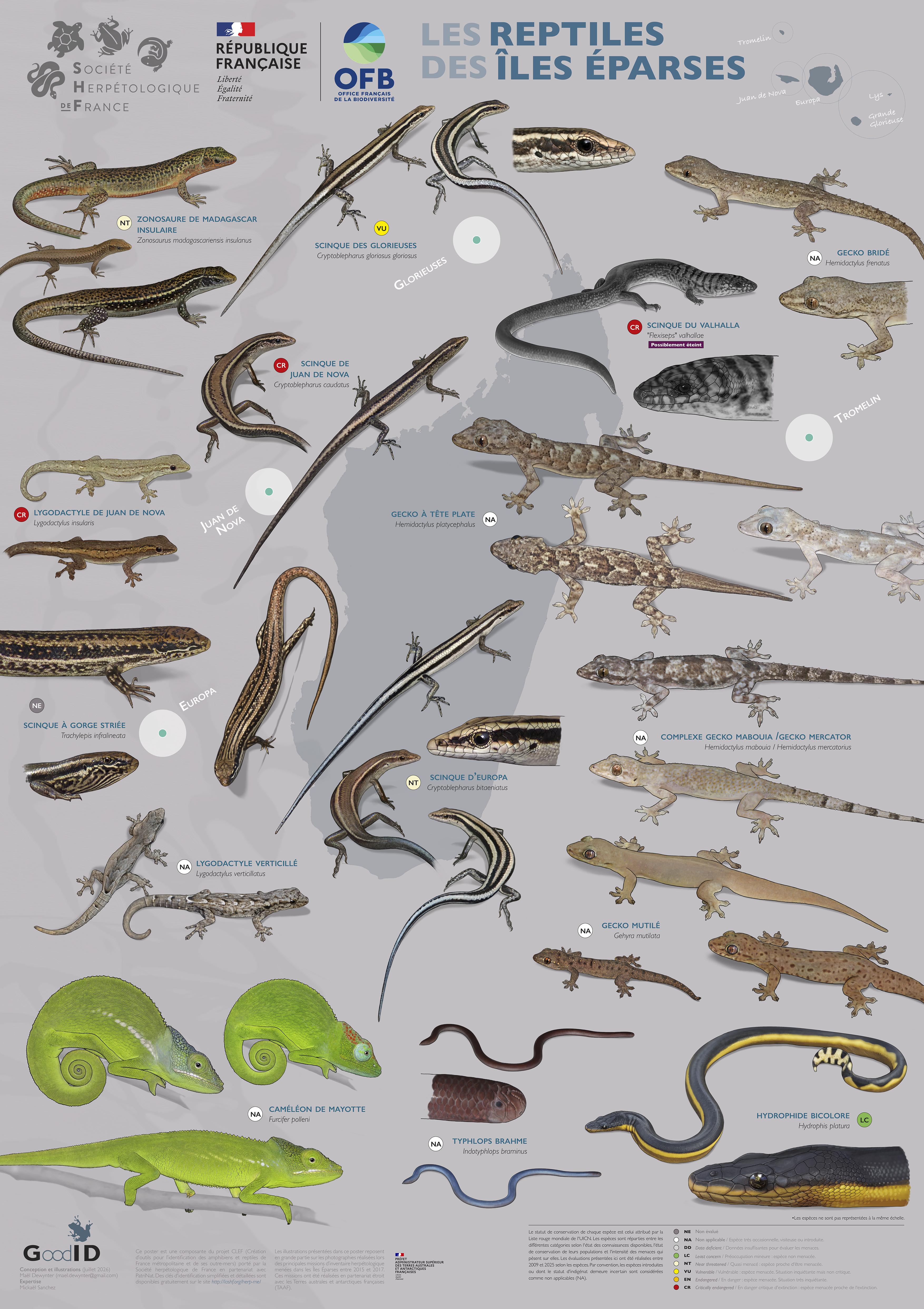 Les Reptiles des Îles Éparses